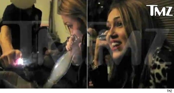 miley cyrus bong images. Miley herself confirmed the