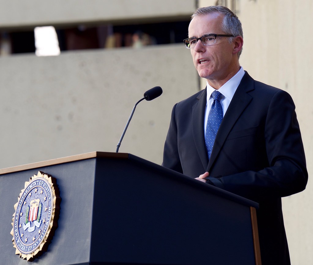 Former FBI official Andrew McCabe Settles With Federal Government for Back Pay and Retirement Benefits