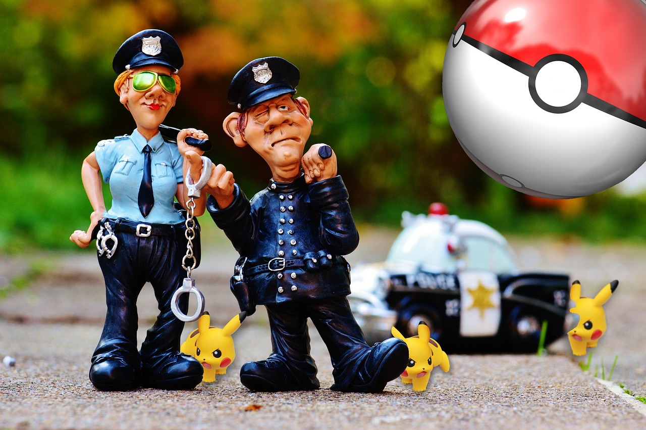 LAPD Figurines and Pokemon Go