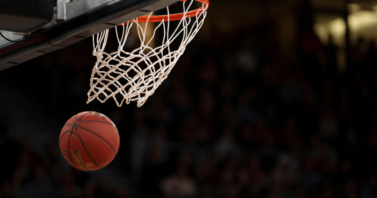 Basketball Going Through A Net