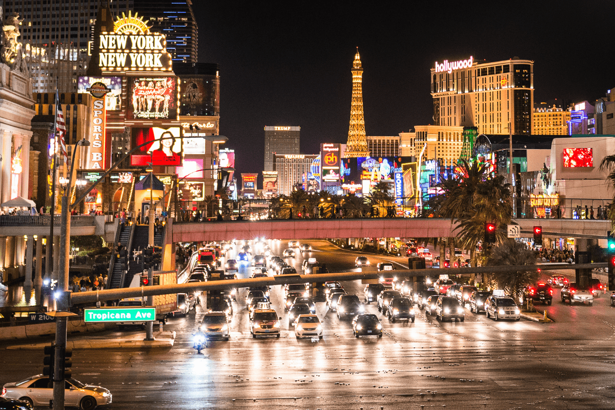 Las Vegas Streets at Night