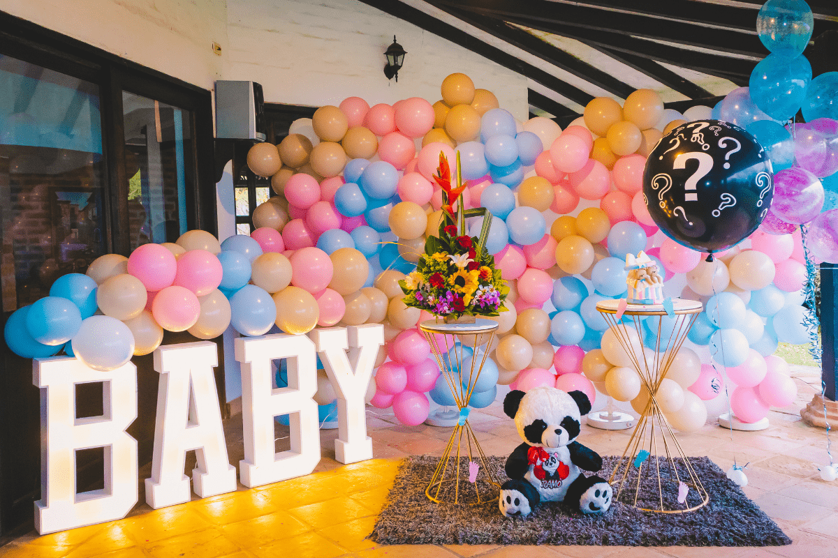 Baby Reveal Party and Balloons