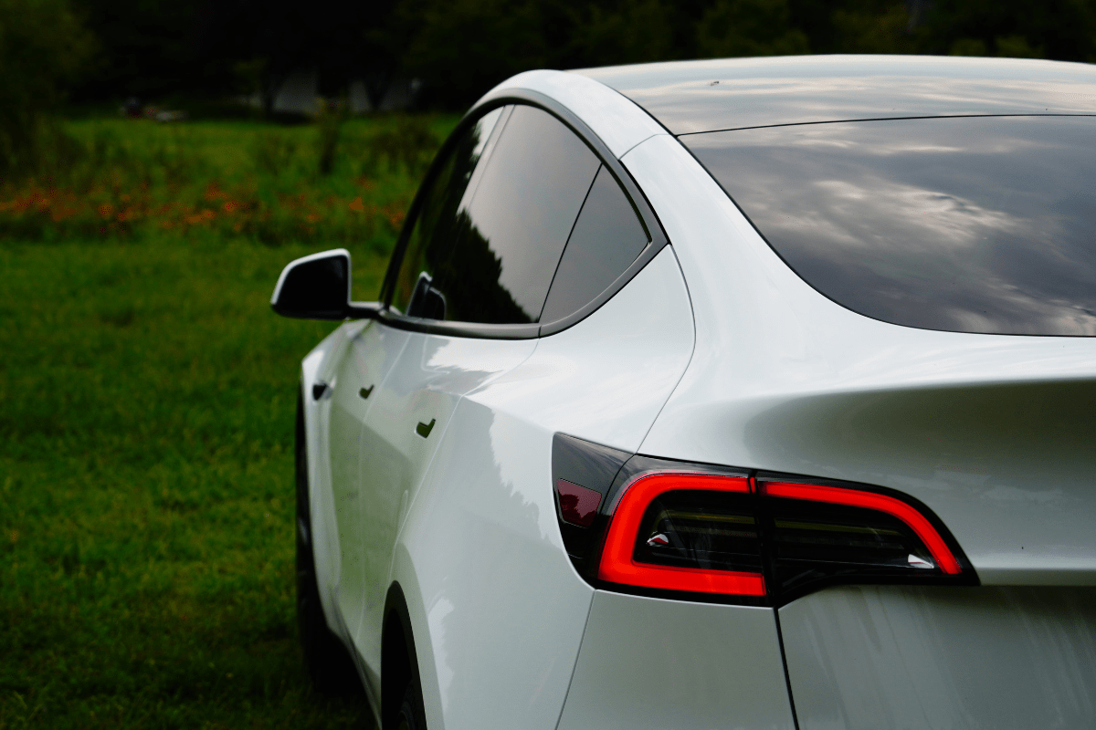 Rear of a Tesla