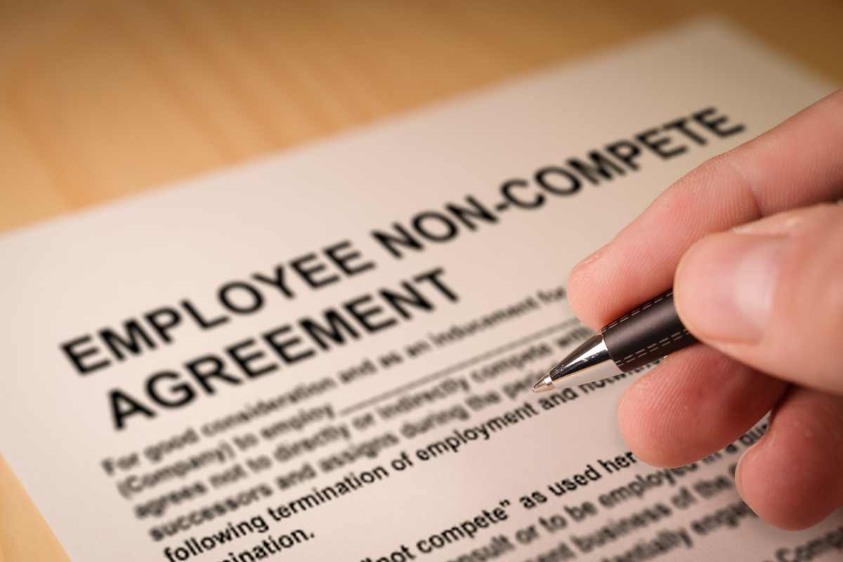 Non-compete Agreement Being Signed