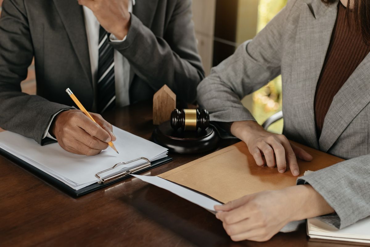 Attorneys Discussing a Case