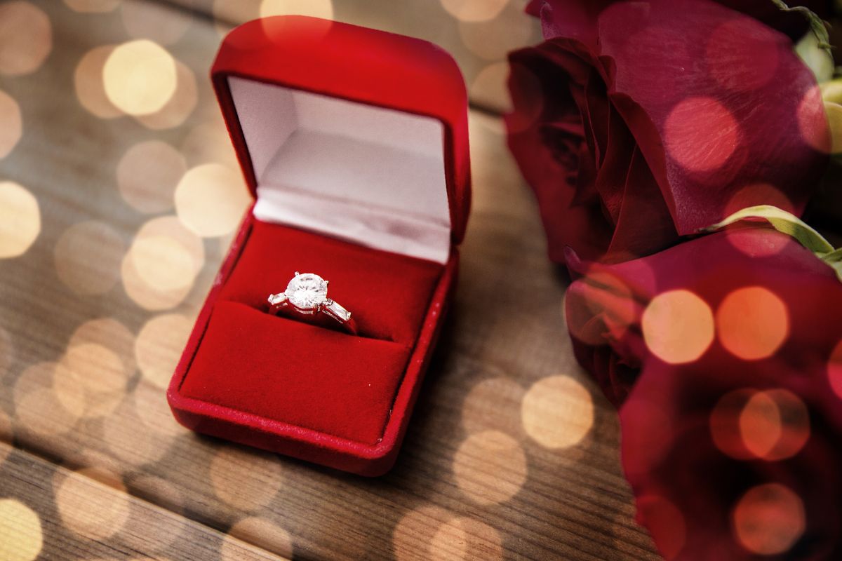 Engagement Ring in Box